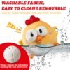 Interactive Dog Toys, Squeaky Moving Ball Toy with Jumping & Music Modes, Rechargeable Plush Chew Toys for Small/Medium/Large Dogs to Keep Puppy Busy Pet Toys (Chick) - Image 5
