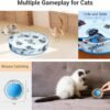 Interactive Cat Toys for Indoor Cats Automatic Motion Activated Moving Ball Hide and Seek Game for Indoor, Cat Balls with 28 Inch Play Mat - Image 3