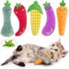 Catnip Cat Toys, Interactive Cat Chew Toys for Indoor Kittens Kitty, 5 Pack
