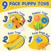 Puppy Toys for Teething, 9 Pack Interactive Dog Toys for Small Dogs, Puppy Chew Toys for Boredom with Rope Toys, Treat Ball and Cute Squeaky Toys - Image 2