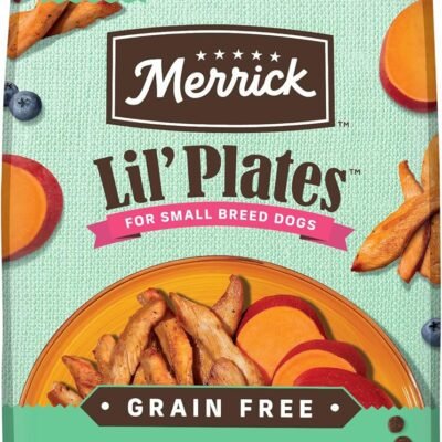 Merrick Lil’ Plates Premium Grain Free Senior Dry Dog Food For Small Dogs, Real Chicken, Sweet Potato Kibble - 4.0 lb. Bag