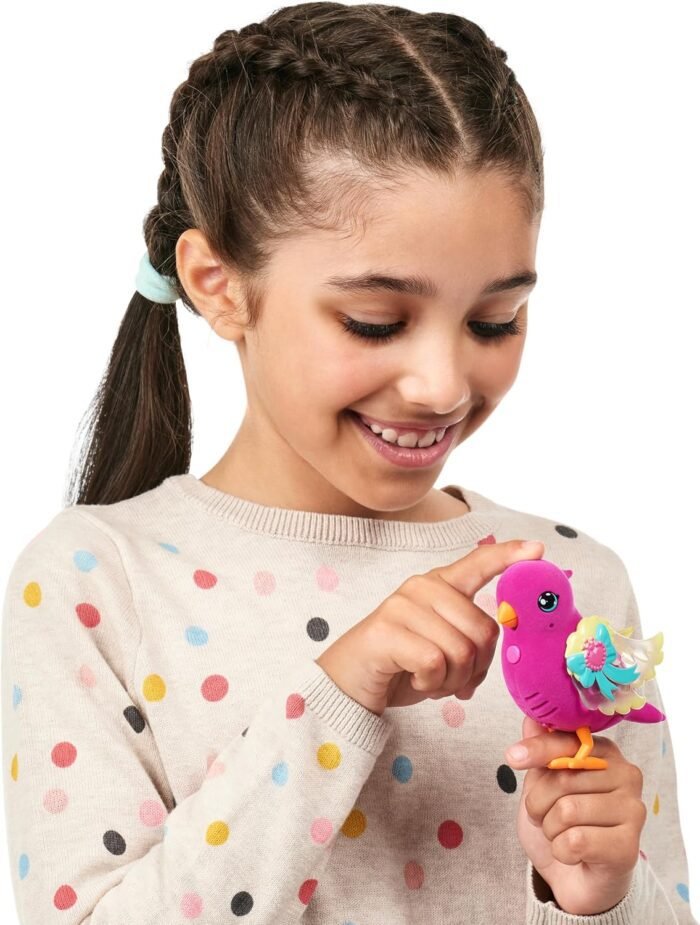 Little Live Pets - Lil' Bird & Bird Cage: Tiara Twinkles, New Light Up Wings with 20 + Sounds, and Reacts to Touch