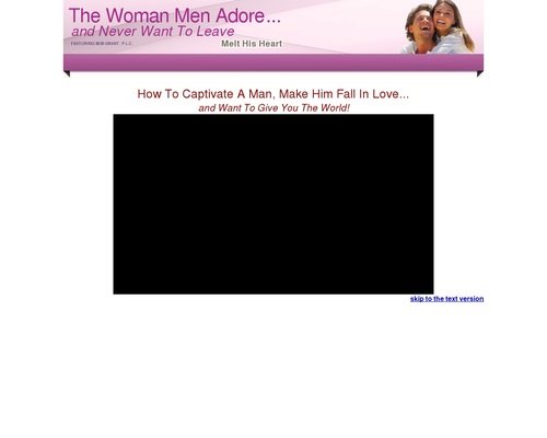 The Woman Men Adore…and Never Want To Leave